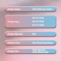 Hexagonal Yoga Roller: round EVA Foam Cylinder for Pilates & Enhanced Home Workouts (Diameter 9.5Cm, Length 29.7Cm)